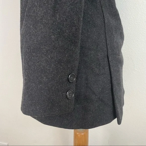 J. Crew Black Wool Blend Peacoat Jacket Size XSP - Picture 7 of 15